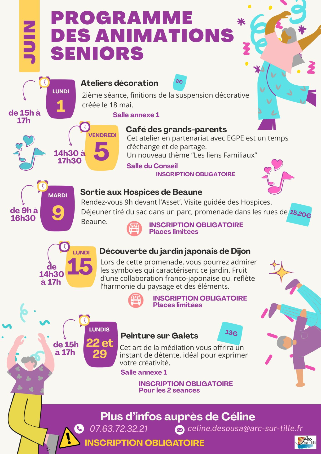 planning de juin
