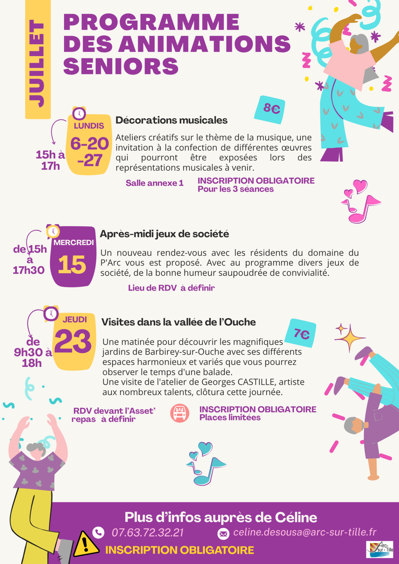 planning seniors juillet